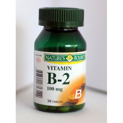 Nature's Biunty Vitamin B-2 100mg
